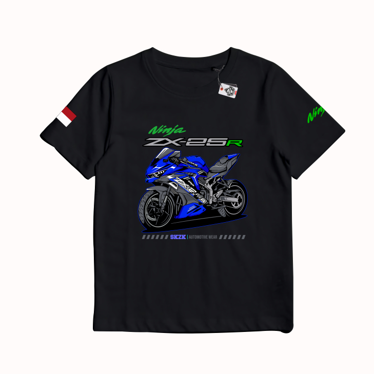 KARIMAKE Kaos Baju T Shirt Anak Distro Pria Wanita Cowok Cewek Keren Unisex Katun Combed 24s Motor K