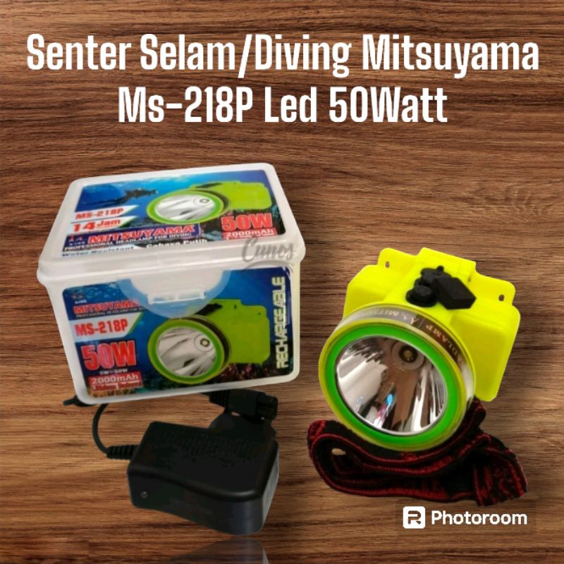 Senter Kepala Selam Diving MITSUYAMA MS-218P LED 50Watt Headlamp