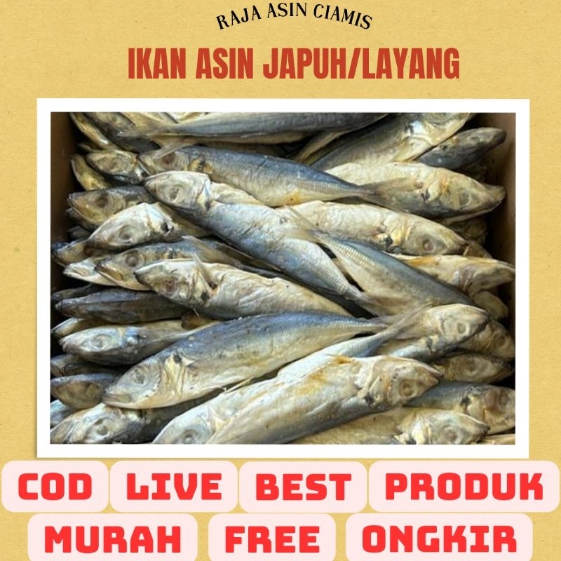 

IKAN ASIN JAPUH/LAYANG KECIL (1kg, 500grm & 250grm)