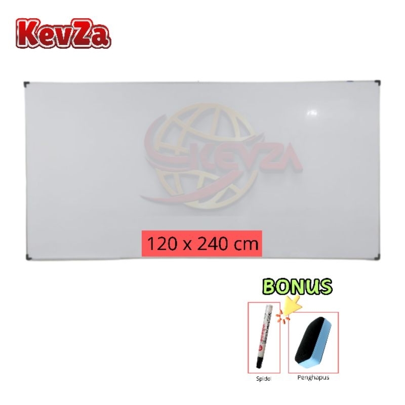 

Papan Tulis Gantung / Whiteboard Gantung Single Face 120 x 240 cm