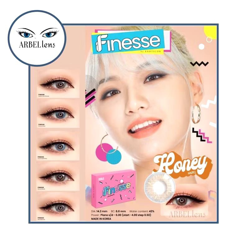 SOFTLEN X2 FINESSE BY EXOTICON (NORMAL) / FINESSE WOOD SMOKE HONEY GOLDEN CLOUD / GROSIR SOFTLENS BA