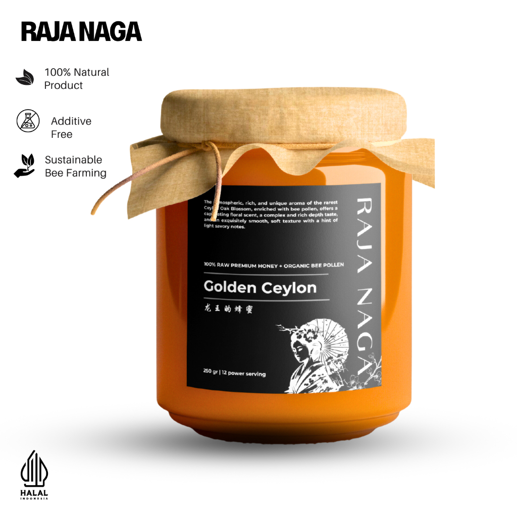 

Madu Bee Pollen Super - Raja Naga Premium Golden Ceylon - 100% Fresh Organik Tanpa Campuran