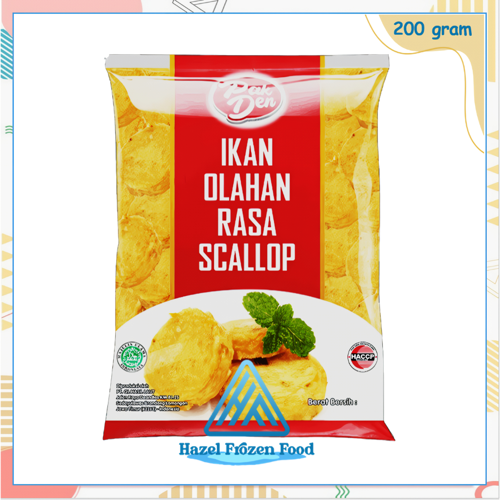 

Pak Den Scallop 200 g Frozen Food Karawang