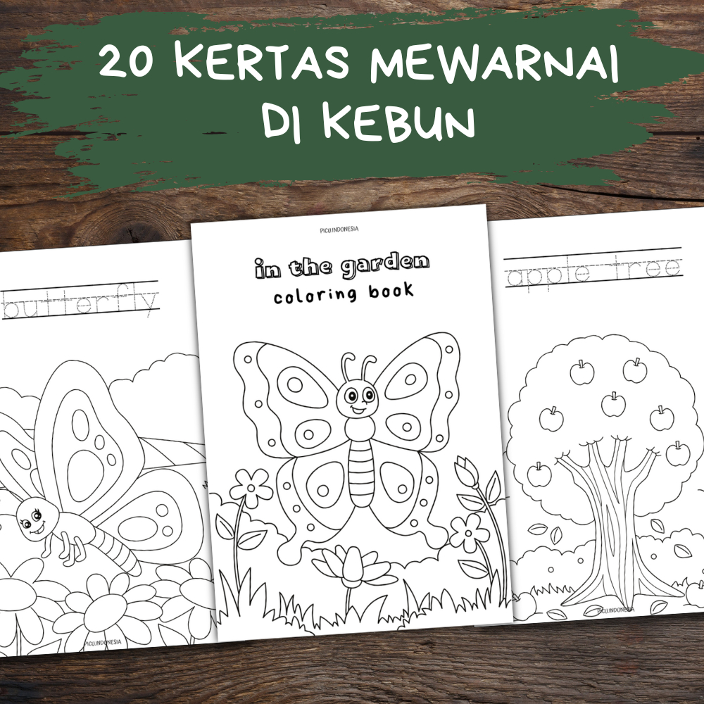 

Kertas Mewarnai Tema Gambar Binatang di Kebun