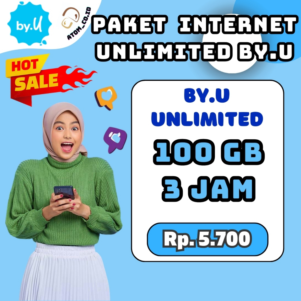 Paket Unlimited BY.U - Paket Internet By.u Full Data Termurah 