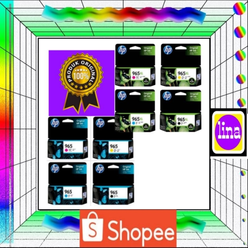 TINTA CARTRIDGE HP 965 / 965XL BLACK & COLOR ORIGINAL