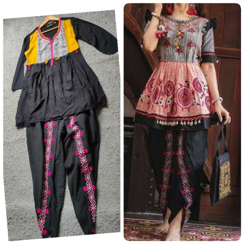 set dhoti katun bordir india