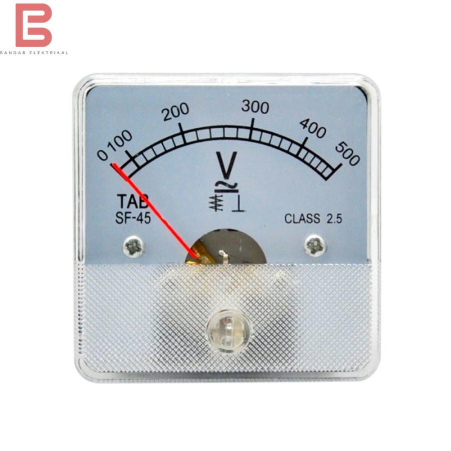 Volt Meter Analog 500V AC / DC CR45 Voltmeter TAB