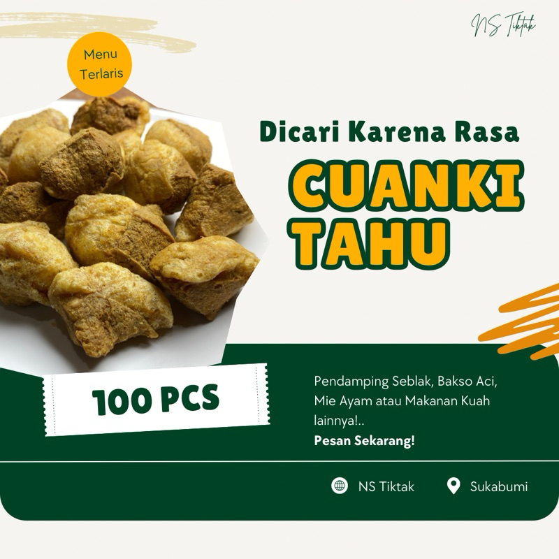 

Cuanki Tahu 100pcs - NS Tiktak