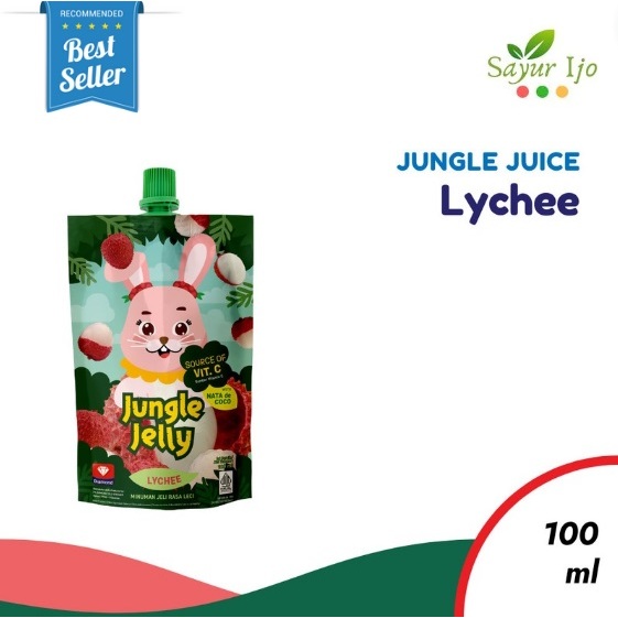 

Jungle Juice Jelly LYCHEE 100 ML / Pack Fresh Puding Nata De Coco Rasa Sari Buah Asli Leci