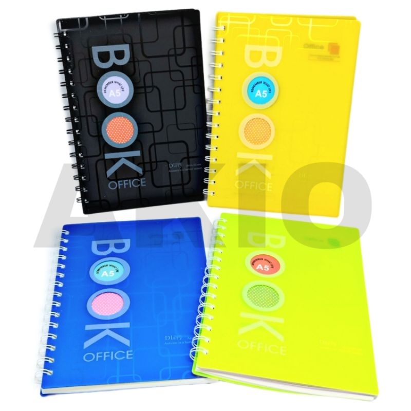 

Notebook A5 Aesthetic Spiral Hardcover Karakter BOOK OFFICE 80 lb Murah Tebal Polos Lucu Buku Kecil Catatan Notes Diary Sekolah Kuliah Kampus Kantor 25100-17