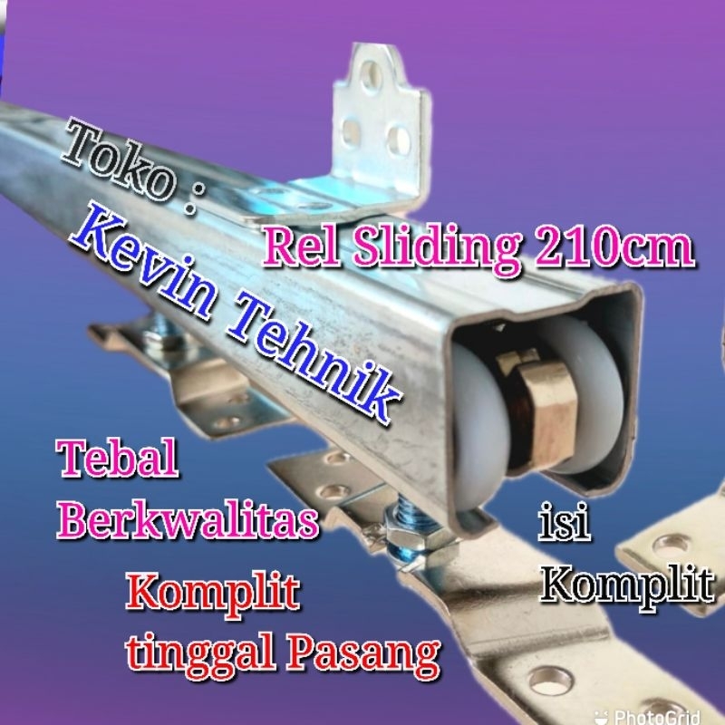 Rel Sliding J4 210cm, Rel Pintu Sliding, Rel Pintu Geser, Sliding Track