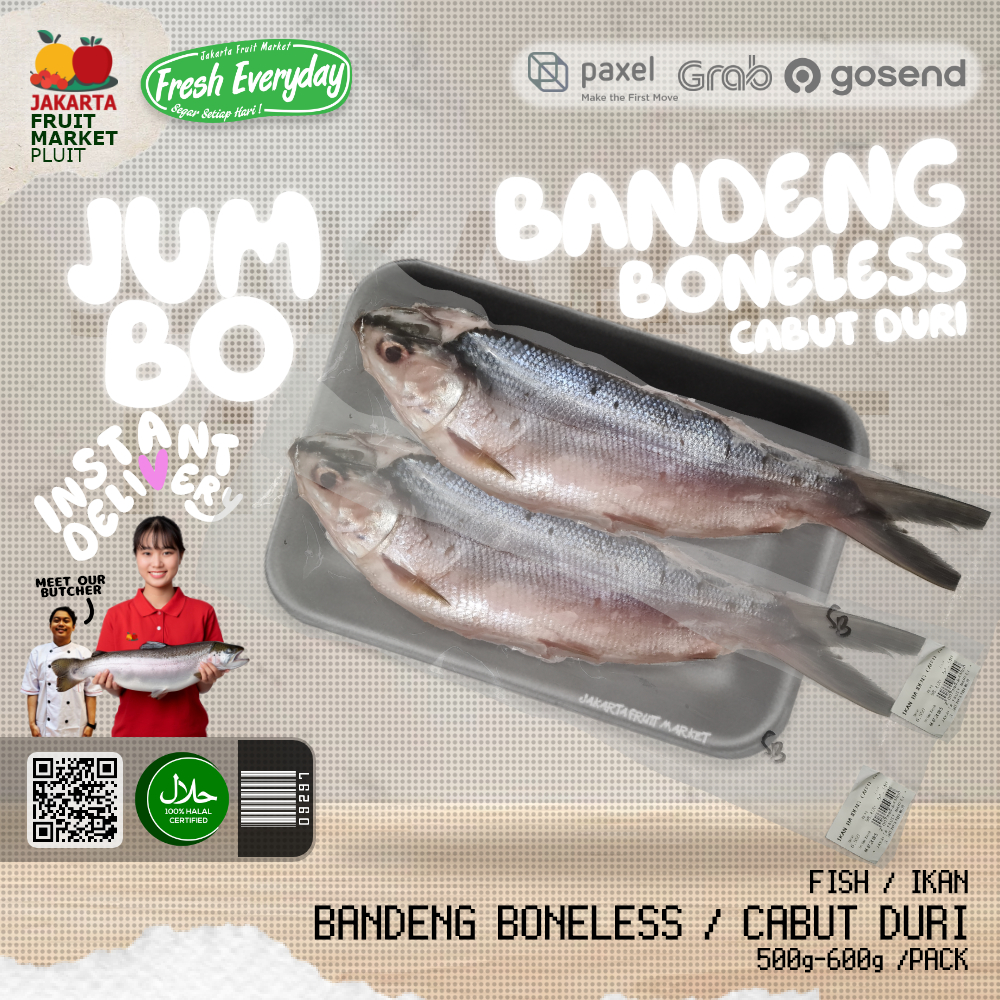 

BANDENG BONELESS cabut duri ikan segar