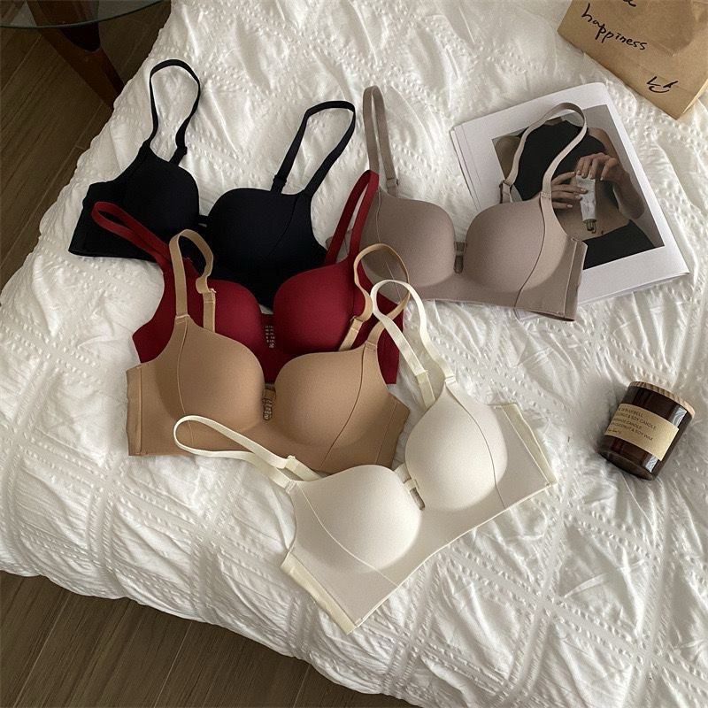 Bra014 Bra BH Set Polos Seamless Premium Push Up Nyaman ,Non Kawat