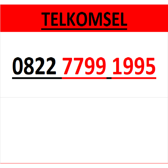 Nomor cantik simpati 4g 5g seri tahun 1995 0B22 7799 1995 r1000