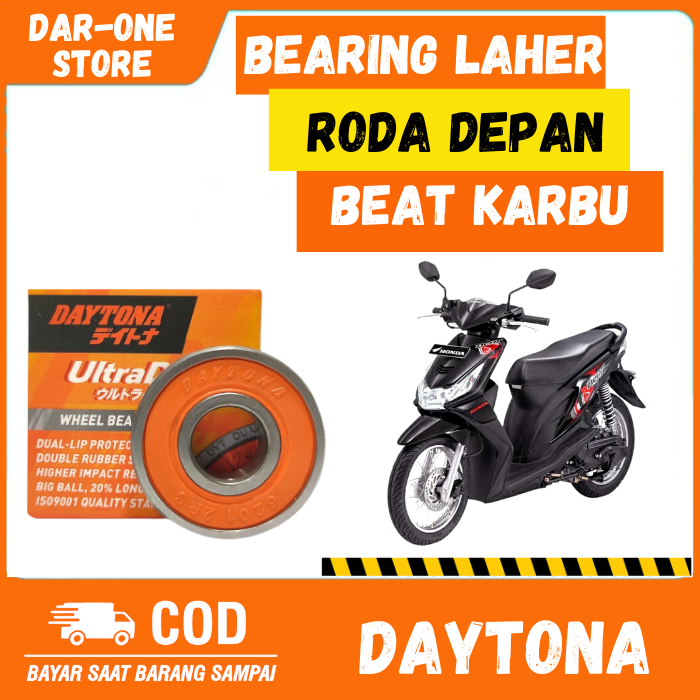 BEARING LAHER DAYTONA RODA DEPAN HOND BEAT KARBU ORIGINAL 6201