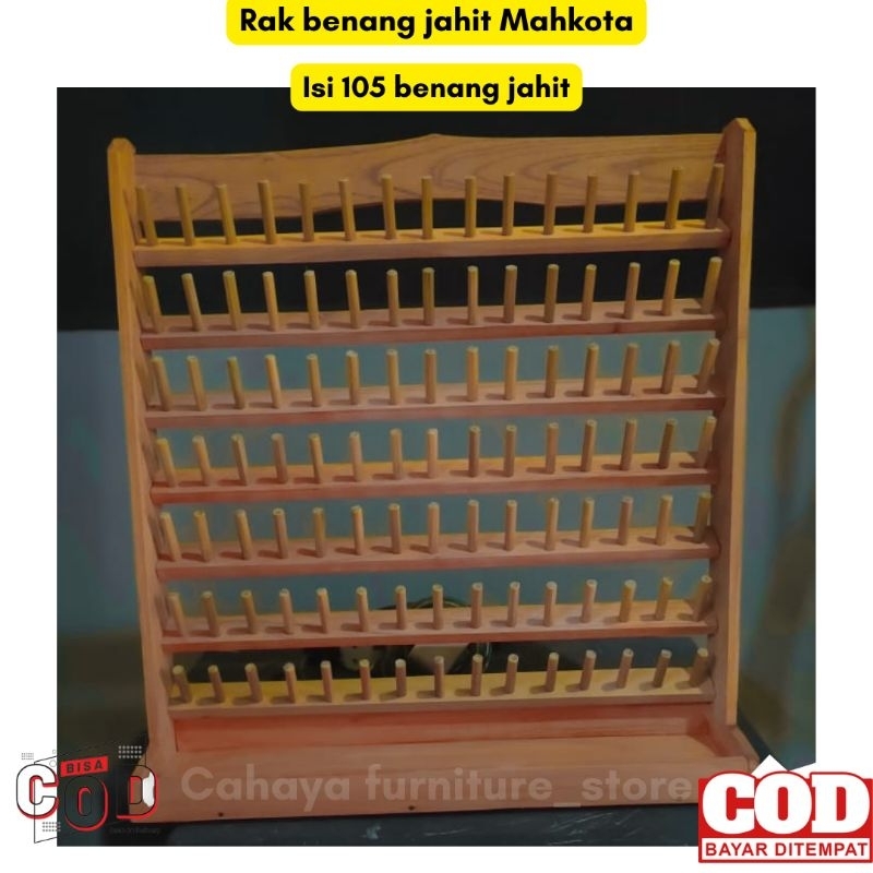Rak tempat benang jahit 105 benang / Rak benang jahit dinding / Tempat benang jahit