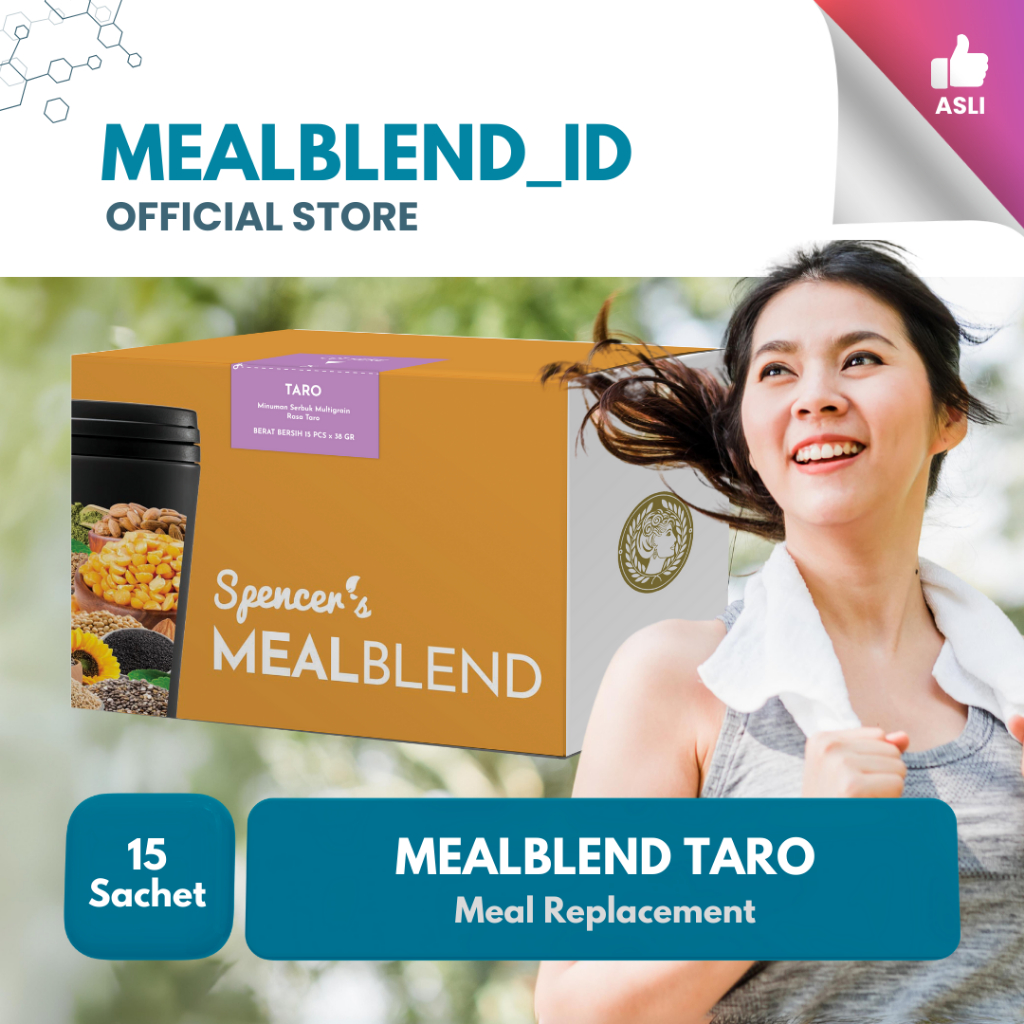 

Spencer's Mealblend Taro | Multigrain Meal Replacement Enak Rendah Kalori Pengganti Sarapan Paket Program Diet 30 Hari