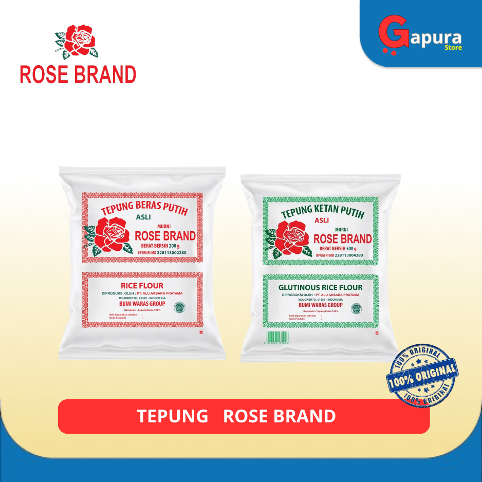 

Tepung Rose Brand / TEPUNG KETAN / TEPUNG BERAS