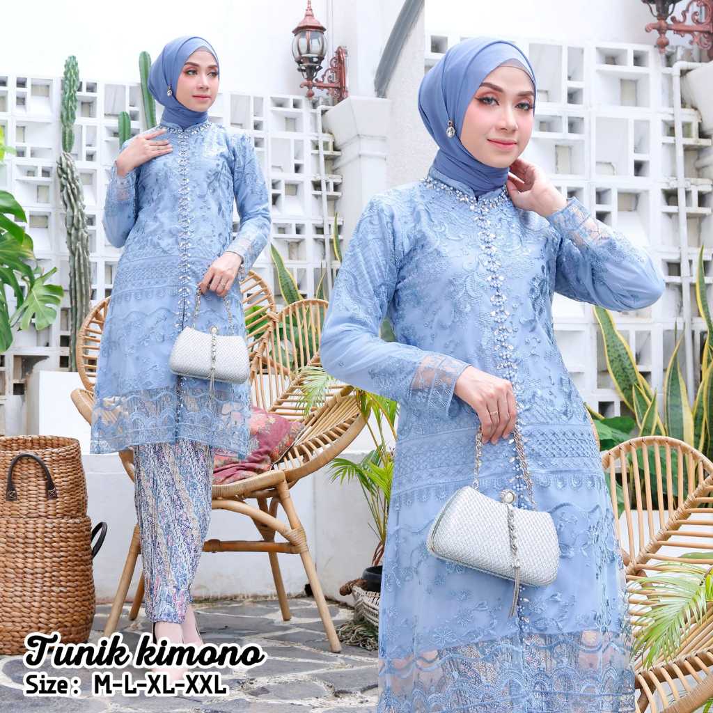 {KEBAYA TILE MEWAH } TUNIK PAYET PREMIUM BUSUI FRENDLY
