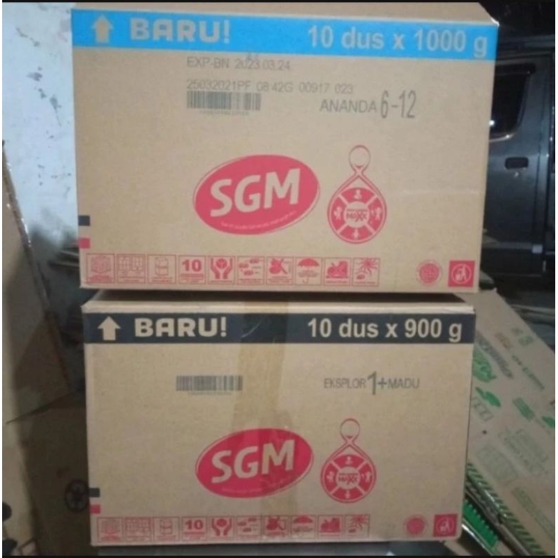 kardus bekas susu SGM zize besar packing 40x30x26