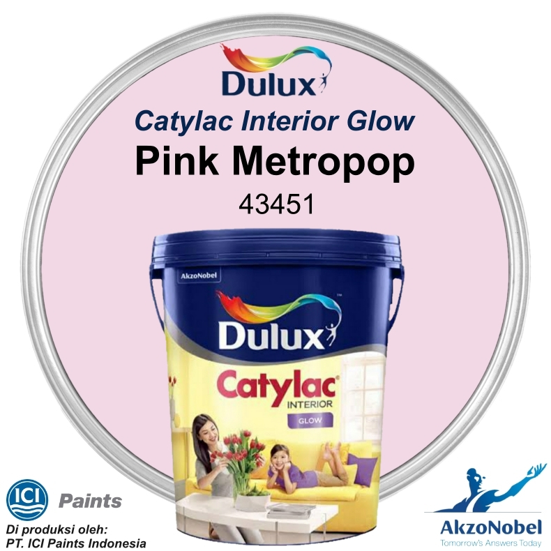 CAT DULUX CATYLAC GLOW 4.5 KG - PINK METROPOP 43451