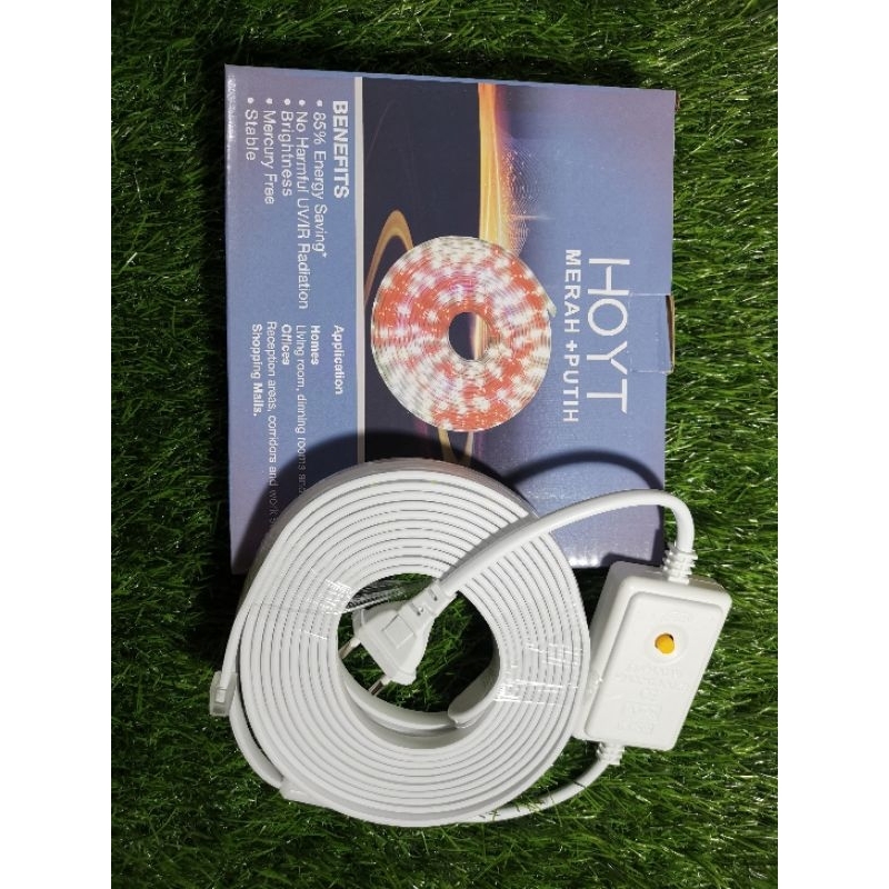 lampu LED Strip hias selang Outdoor Merah putih