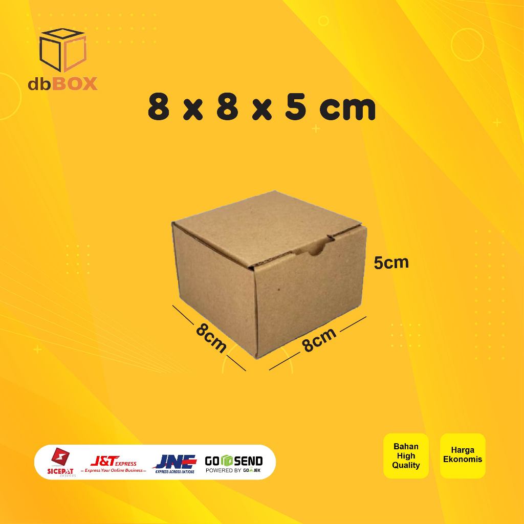 

Kardus 8x8x5 cm | Box Die Cut dan Easy Usage | Box Kue Tart & Pizza