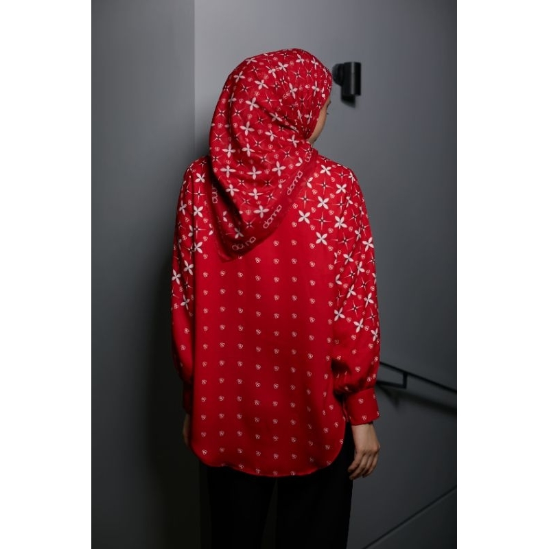 DONNA SCARVES - LAKSITA SCARVES RED