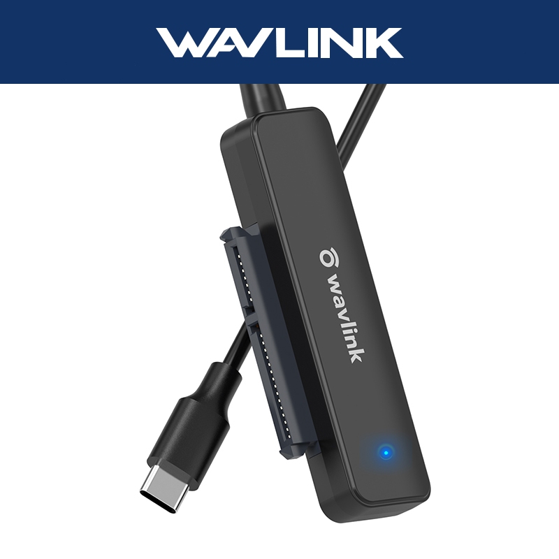 WAVLINK Adaptor USB-C ke SATA 3 untuk Dukungan SSD/HDD SATA 2.5 "Maksimal 5TB