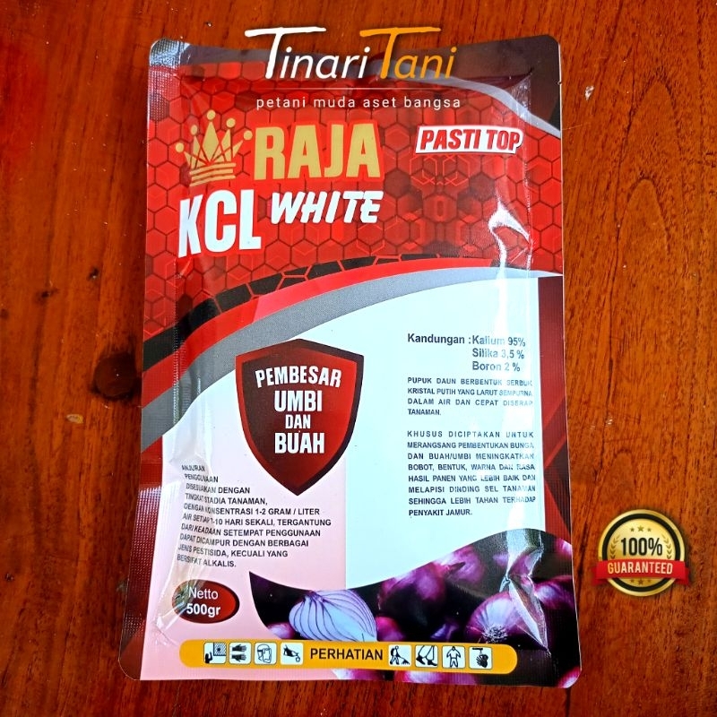 RAJA KCL WHITE Serbuk Pupuk Nutrisi Umbi Dan Palawija 500 Gram 100% Original - Tinari