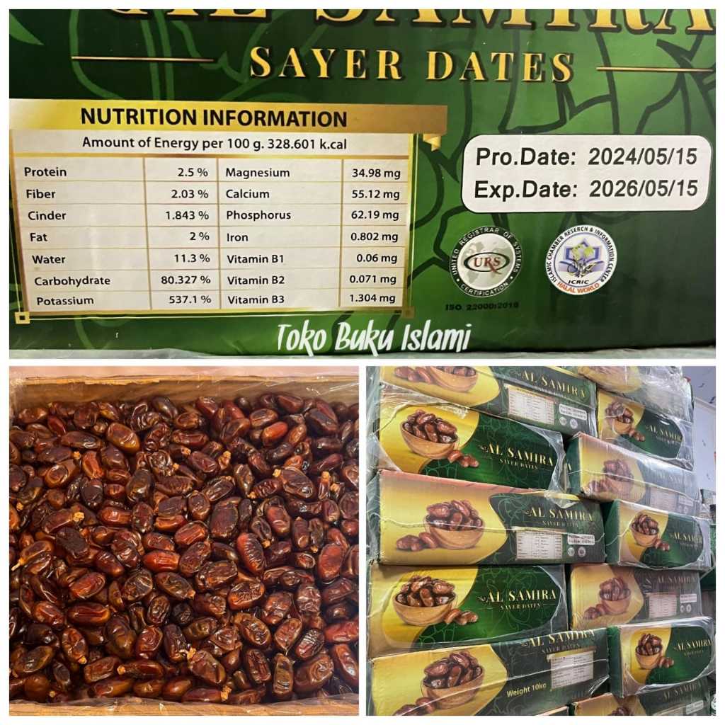 

Kurma Sayer Al Samira 10kg Kurma Al Samira Original 10kg