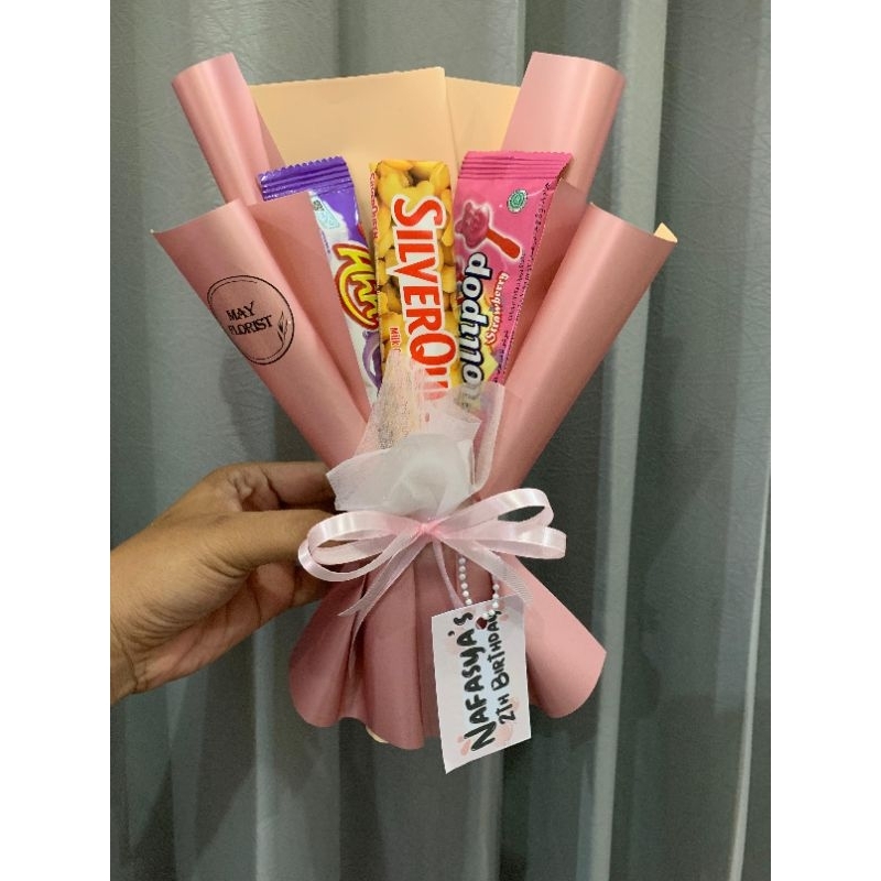 

Buket mini snack | souvenir ultah | buket custom
