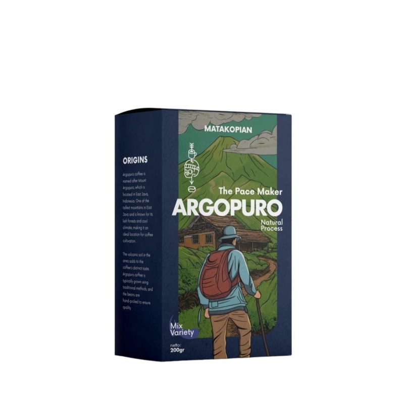 

kopi Arabica Argopuro Natural Process (200gr), Single Origin, Mix Variety