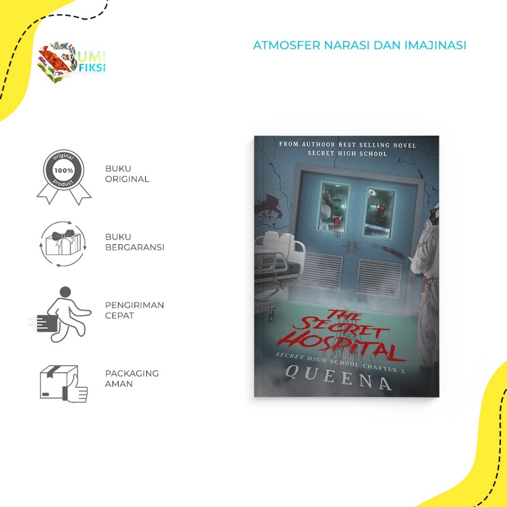 Buku Novel - The Secret Hospital - Queena - Akad - Bumifiksi