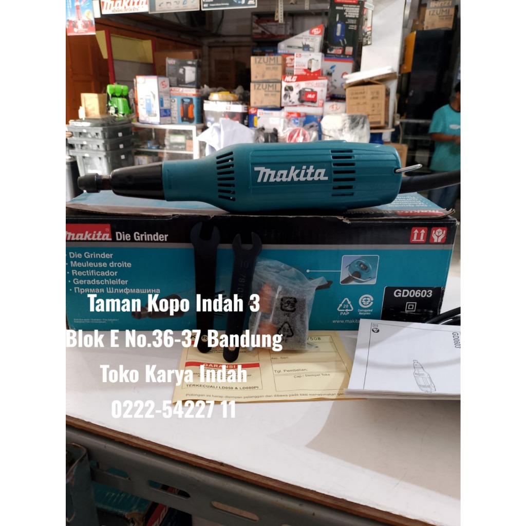 Mesin Gerinda Panjang Gerinda Botol Tuner Die Grinder Makita 906 GD 0603 GD0603 240Watt Mini die