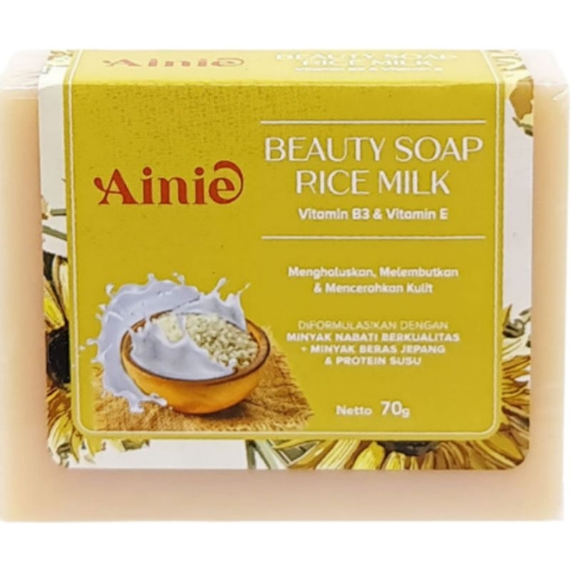 Ainie Beauty Soap Rice Milk 70g