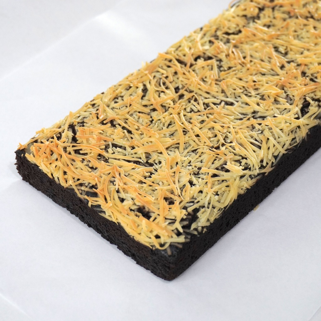 

Brownies panggang Fudgy Cheese Keju ukuran reguler