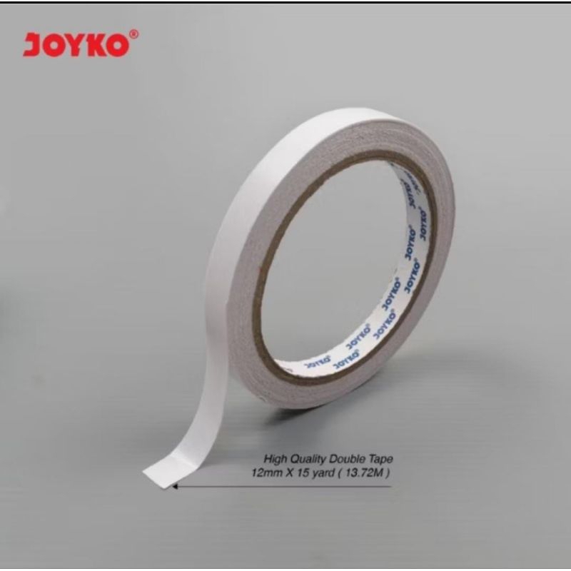 

DOUBLE TAPE DOBEL TIP 12 MM X 15 YARD JOYKO TAPE