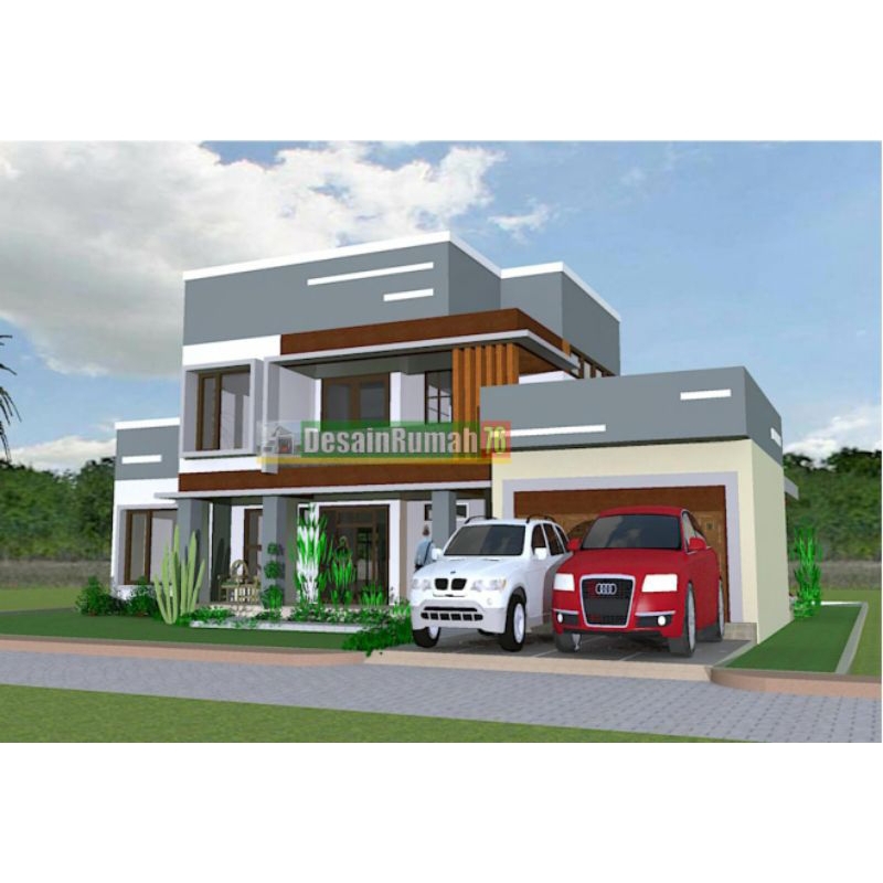 PAKET DESAIN RUMAH MINIMALIS MODERN. RUMAH BESAR DENGAN KOLAM RENANG. Jasa desain rumah, desain ruma
