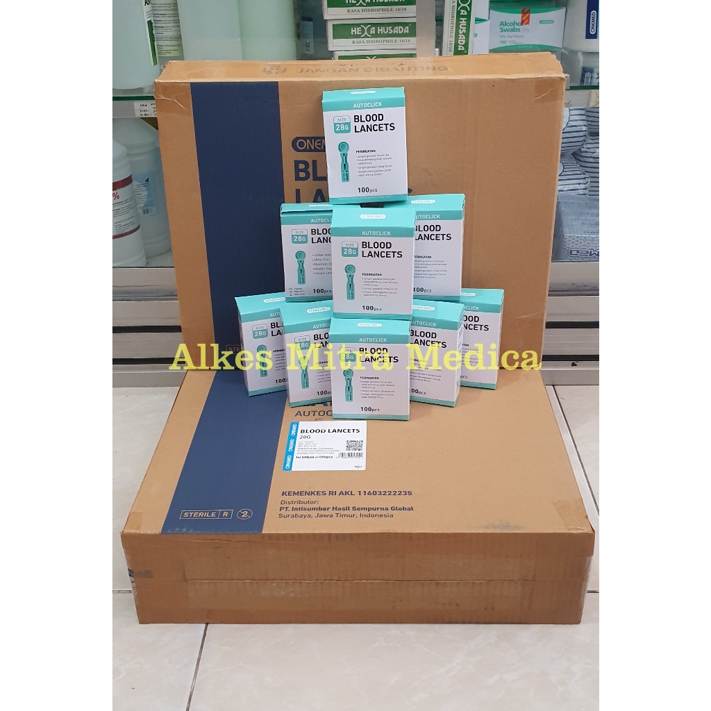 Blood Lancet / Jarum Lancet 28G Onemed