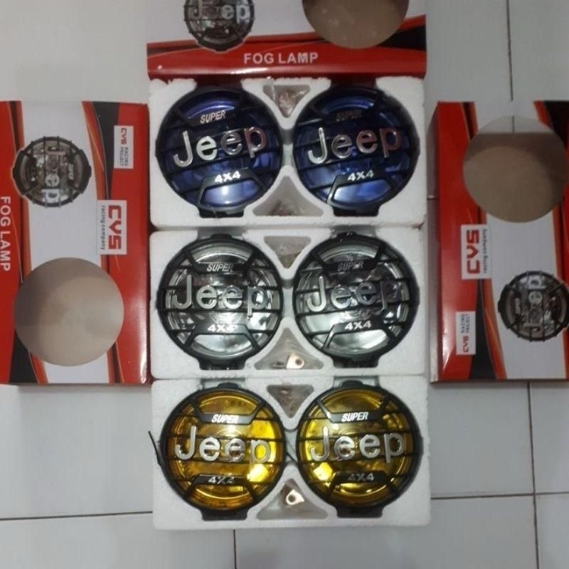LAMPU JEEP 4X4 LAMPU REFLEKTOR JEEP DOUBLE (Sepasang)