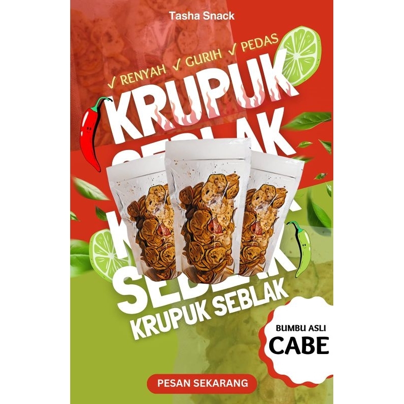 

Krupuk Seblak pedas gurih