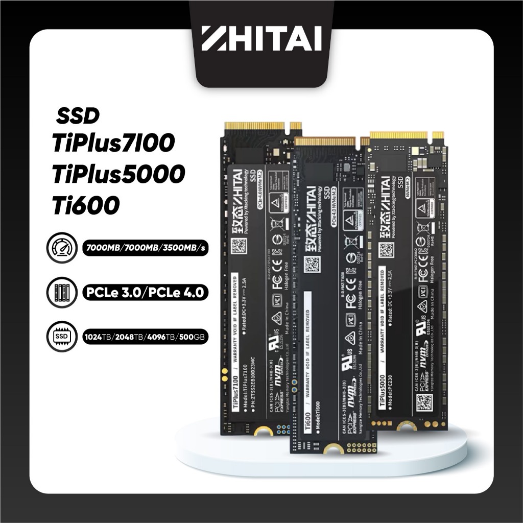 ZHITAI SSD Ti600/TiPlus7100/TiPlus5000 M.2 notebook desktop SSD m2 solid state drive 2T ssd M.2 NVME
