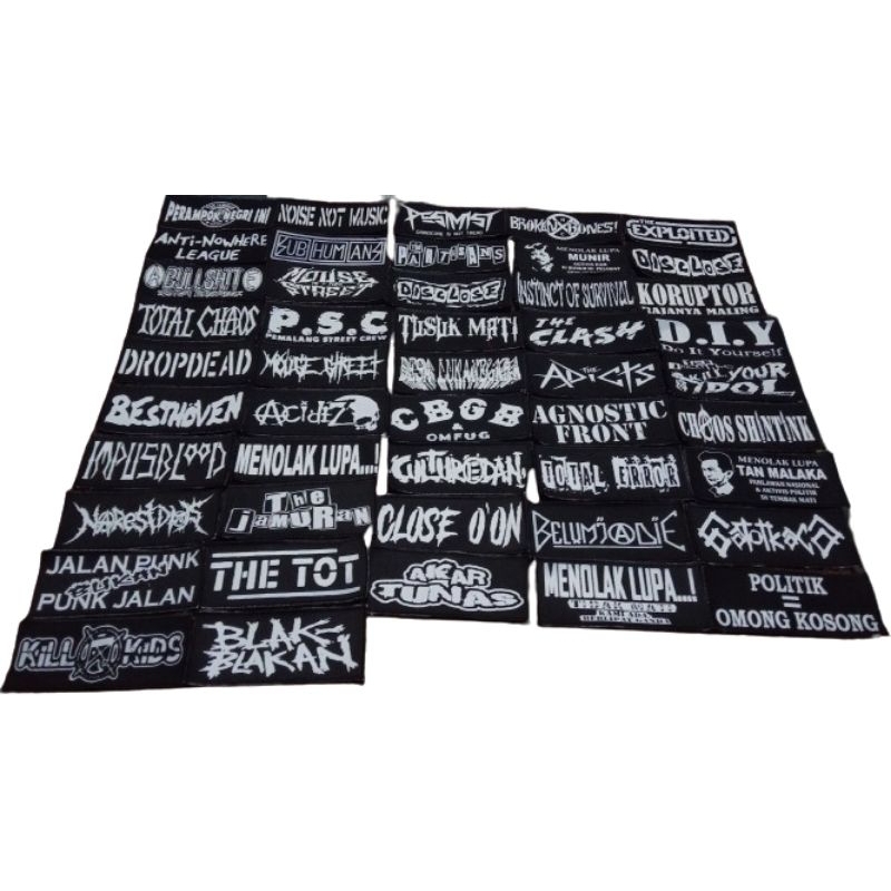 EMBLEM KECIL BAND PUNK SATUAN