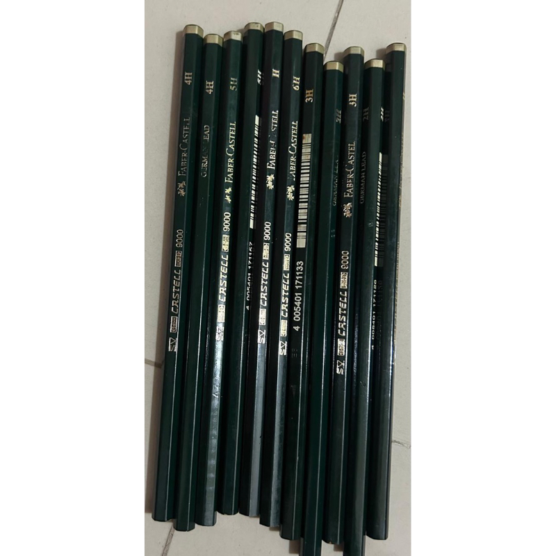 

Paket 12 pcs pensil merk Faber Castle aneka ukuran