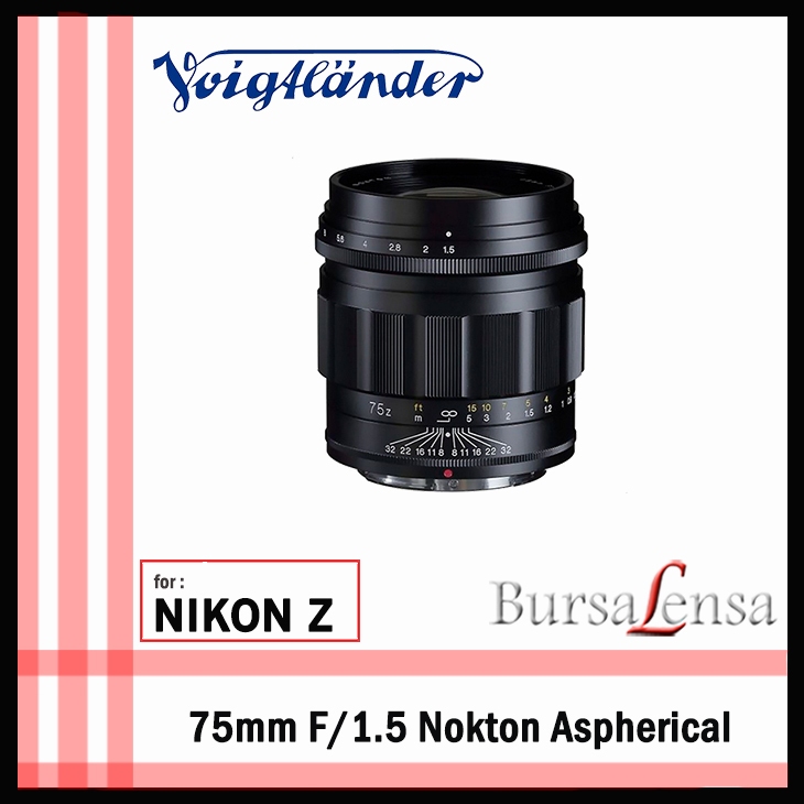 Voigtlander 75mm F/1.5 Nokton Aspherical for Nikon Z