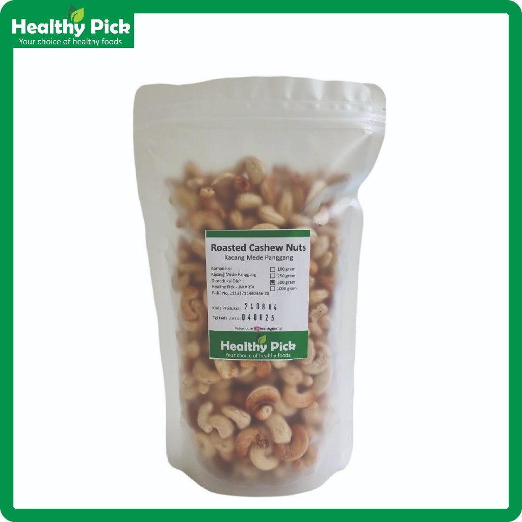

Roasted Cashew Nuts (Kacang Mede Panggang) 500gr - Healthy Pick