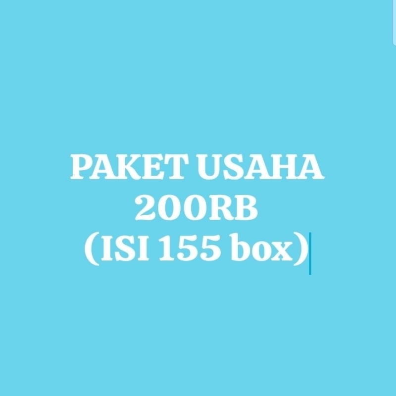 

paket usaha 200 RB isi 155 kotak kado berhadiah