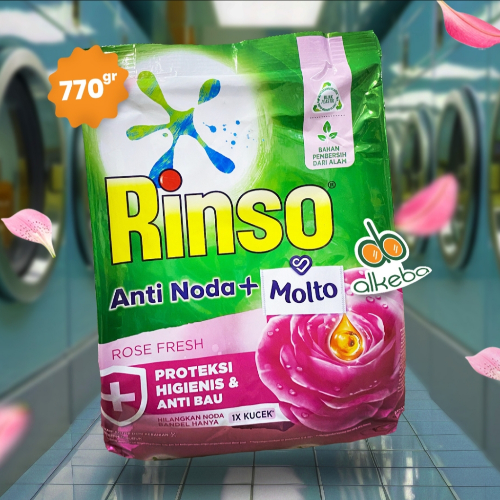 Rinso Bubuk Deterjen Laundry 770 gr Detergent Bubuk